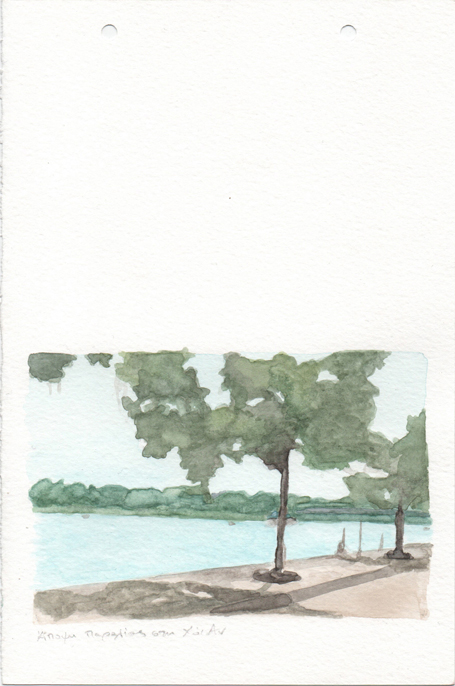 Beach view in Hoi An, pencil and watercolours on paper, 22,8 x 15 cm, 2017 Beach view in Hoi An, pencil and watercolours on paper, 22,8 x 15 cm, 2017