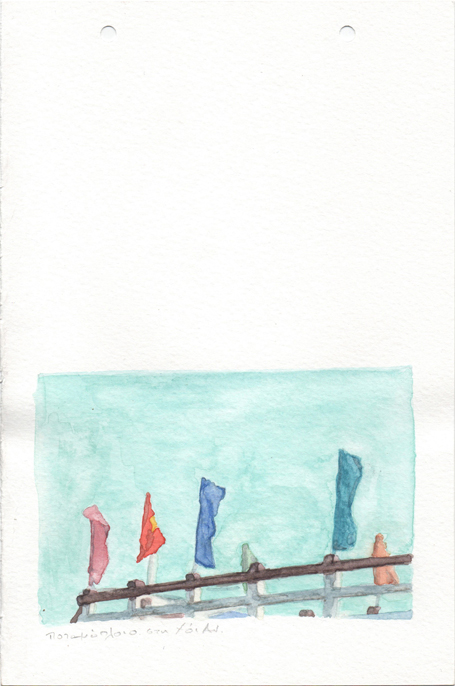 Riverboat in Hoi An, pencil and watercolours on paper, 22,8 x 15 cm, 2017 Riverboat in Hoi An, pencil and watercolours on paper, 22,8 x 15 cm, 2017